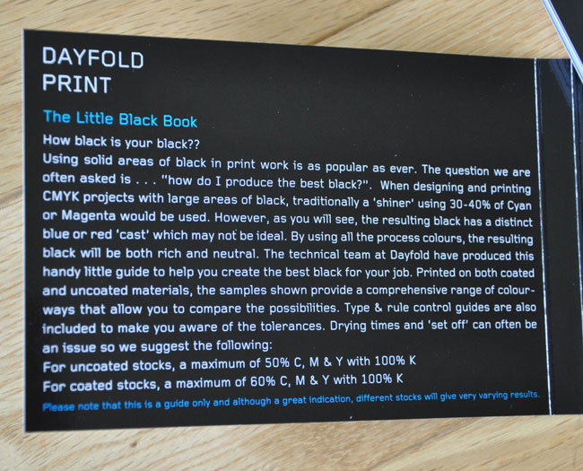 Dayfold Print Little Black Book