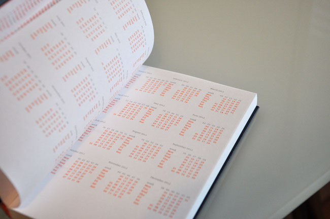 Typotheque pocket calendar and sketchbook