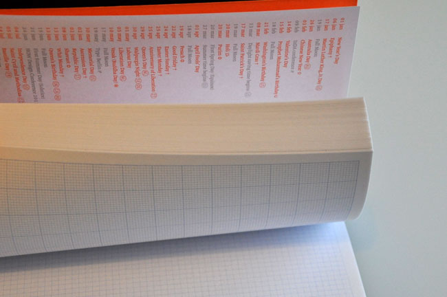 Typotheque pocket calendar and sketchbook