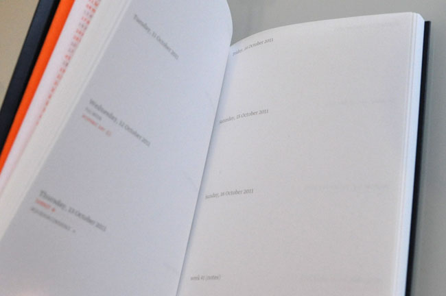 Typotheque pocket calendar and sketchbook