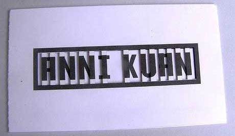 Anni Kuan business card