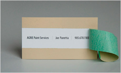 painter business card design
