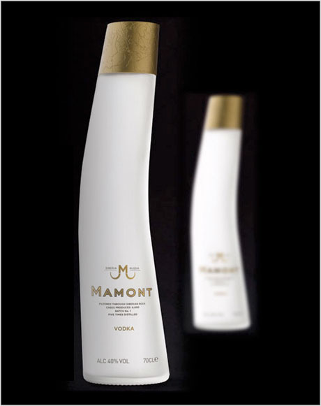 Mamont vodka bottle design
