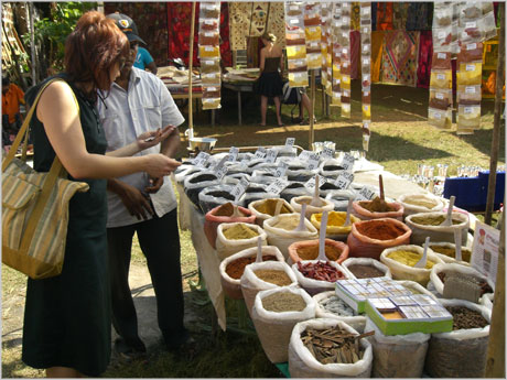 Anjuna market Goa India