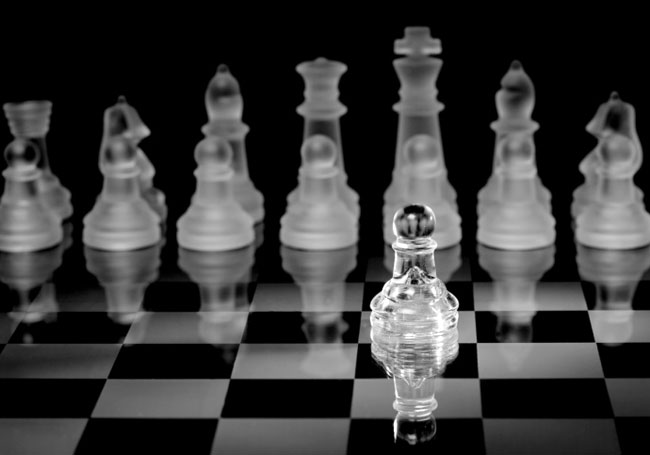glass chess set
