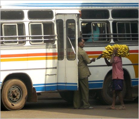 India bus station