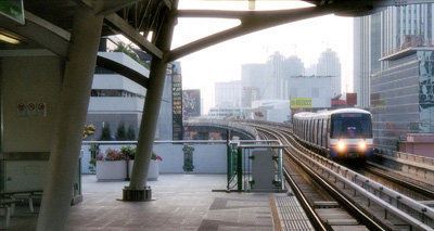 Bangkok skytrain station