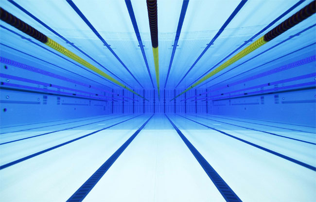 Olympic pool underwater