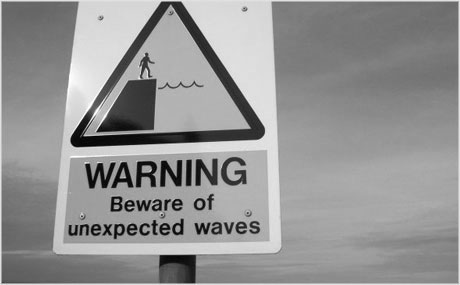 beware of the waves