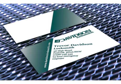 Davidson Locksmith business card