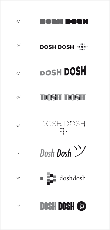 Dosh Dosh logo options