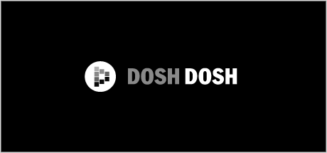 Dosh Dosh logo design reversed