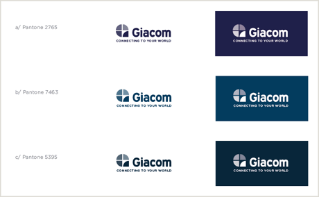 Giacom logo colours