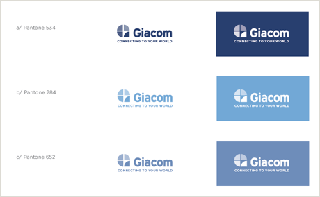Giacom logo colours