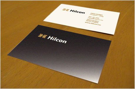 Hilcon business card design