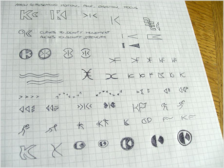 Komplett Fitness logo sketches