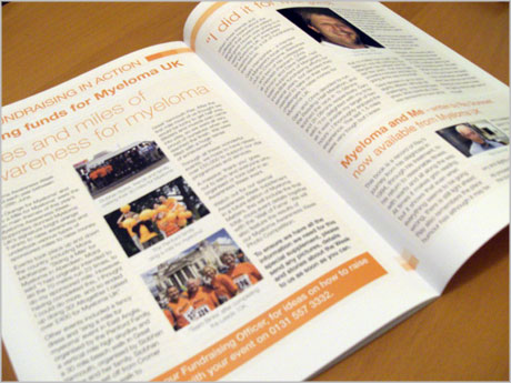 Myeloma Matters newsletter design