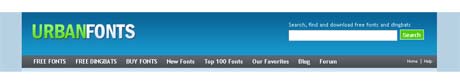 UrbanFonts header UrbanFonts header