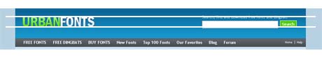 UrbanFonts header guides UrbanFonts header guides