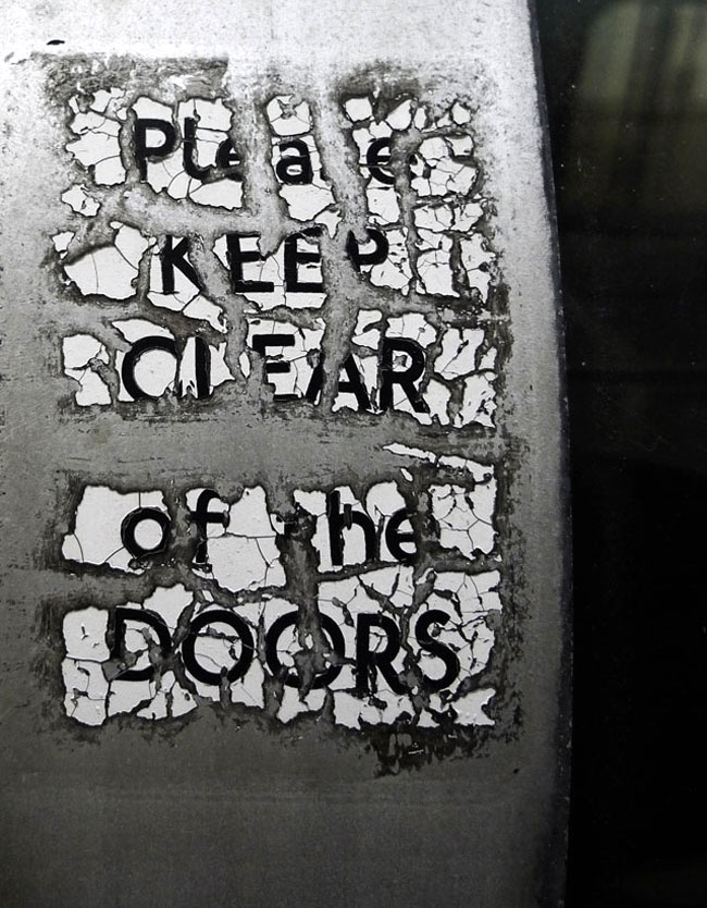 Please keep clear of the doors