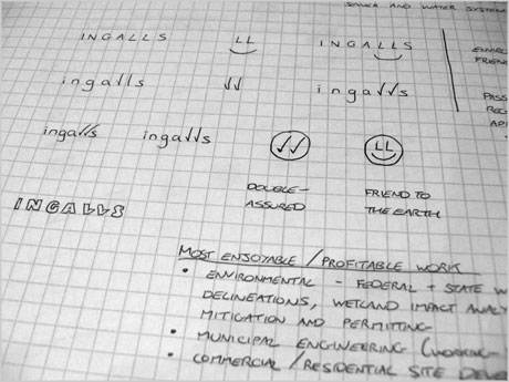 Logo Design Sketches on Ingalls Logo Design Sketches