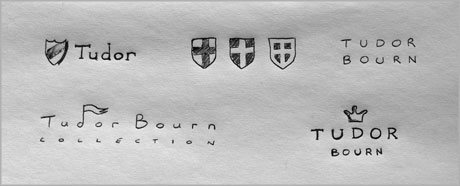 Tudor Bourn logo design sketch