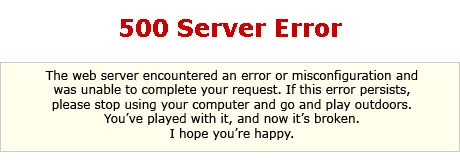 500 server error 500 server error