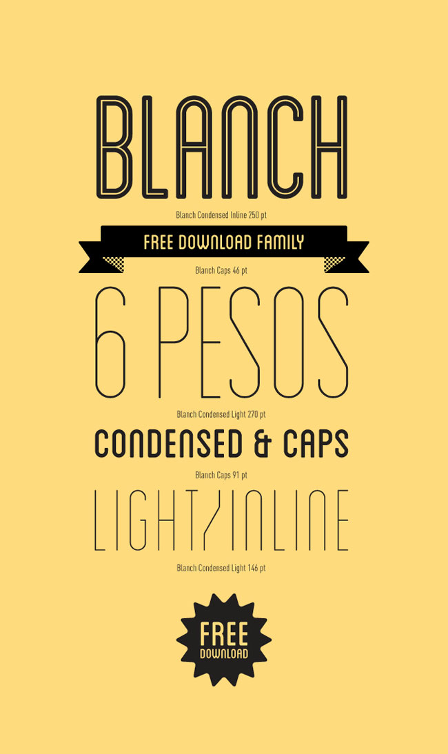 Blanch is a display typeface for the â€˜Fruita Blanchâ€™ brand, a ...