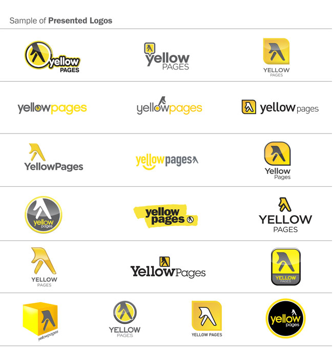 Yellow Pages logo samples