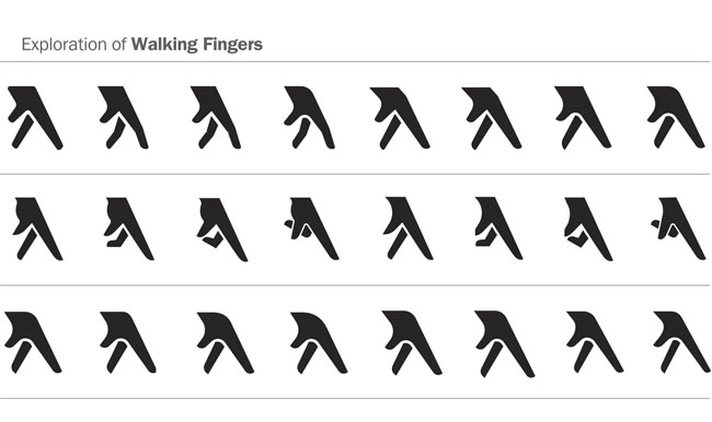 Yellow Pages walking fingers