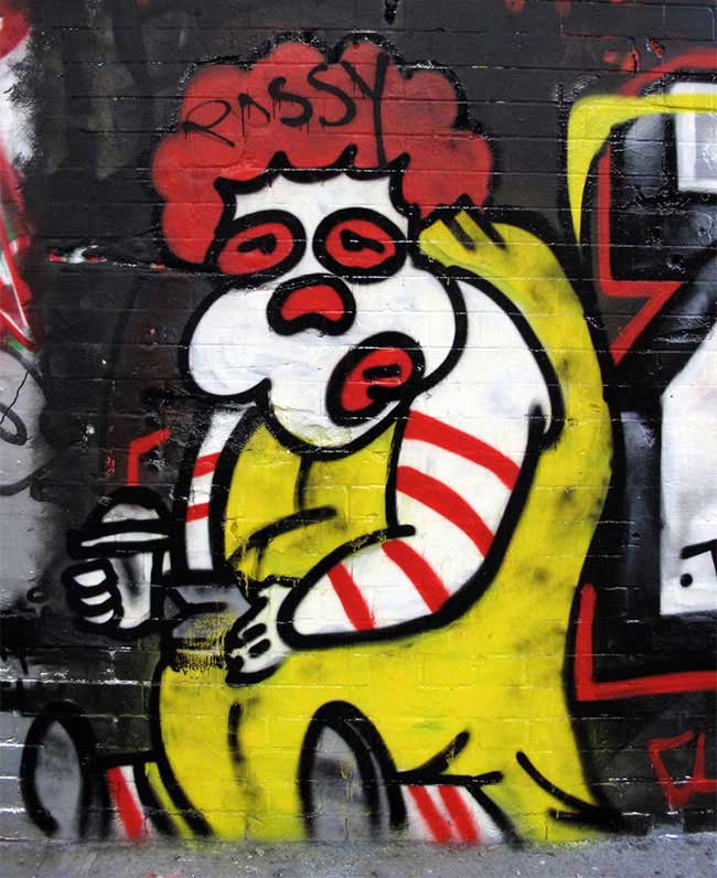 Fat Ronal McDonald graffiti