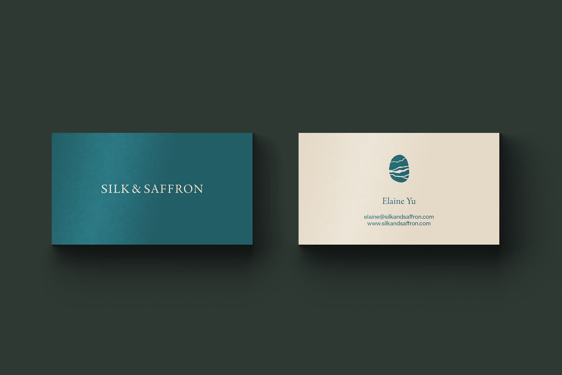 Silk & Saffron business card